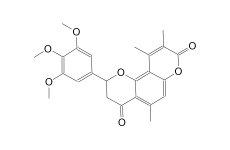 5,9,10-trimethyl-2-(3,4,5-trimethoxyphenyl)-2,3-dihydropyrano[2,3-f]chromene-4,8-dione