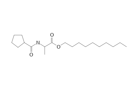 L-Alanine, N-(cyclopentylcarbonyl)-, decyl ester