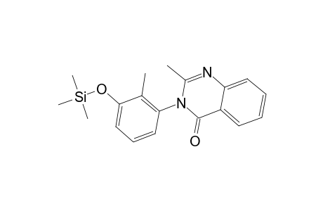 4(3H)-Quinazolinone, 2-methyl-3-[2-methyl-3-[(trimethylsilyl)oxy]phenyl]-