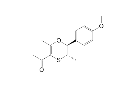1-[5,6-Dihydro-2,5-dimethyl-6-(4'-methoxyphenyl)-1,4-oxathiin-3-yl]ethanone