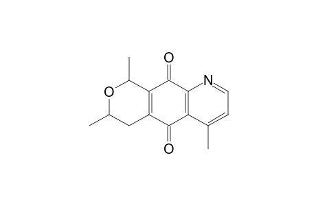 3,4-Dihydro-1,3,6-trimethyl-1H-9-azanaphtho[2,3-c]pyran-5,10-dione