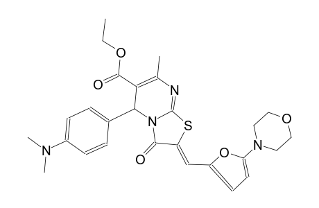ethyl (2Z)-5-[4-(dimethylamino)phenyl]-7-methyl-2-{[5-(4-morpholinyl)-2-furyl]methylene}-3-oxo-2,3-dihydro-5H-[1,3]thiazolo[3,2-a]pyrimidine-6-carboxylate