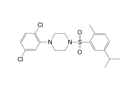 1-(2,5-dichlorophenyl)-4-(2-methyl-5-propan-2-ylphenyl)sulfonylpiperazine