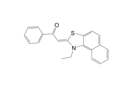 Ethanone, 2-(1-ethylnaphtho[1,2-d]thiazol-2(1H)-ylidene)-1-phenyl-