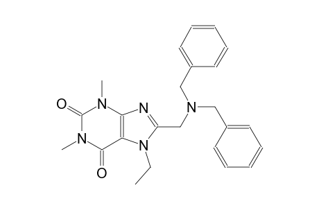 8-[(dibenzylamino)methyl]-7-ethyl-1,3-dimethyl-3,7-dihydro-1H-purine-2,6-dione