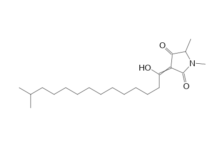 3-(1-Hydroxy-13-methyltetradecylidene)-1,5-dimethylpyrrolidine-2,4-dione
