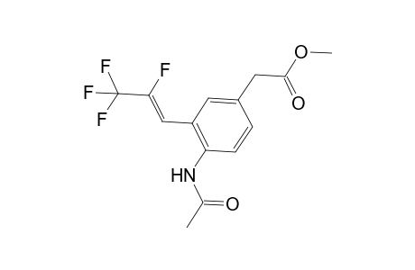 Methyl (Z)-2-(4-acetamido-3-(2,3,3,3-tetrafluoroprop-1-en-1-yl)phenyl)acetate