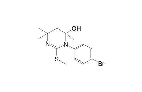 3-(4-Bromophenyl)-4,6,6-trimethyl-2-(methylsulfanyl)-3,4,5,6-tetrahydro-4-pyrimidinol