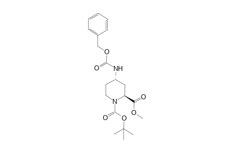 (2S,4S)-4-(benzyloxycarbonylamino)piperidine-1,2-dicarboxylic acid O1-tert-butyl ester O2-methyl ester