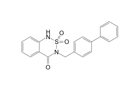 3-(4-Biphenylylmethyl)-2,1,3-benzothiadiazine-4(1H)-one 2,2-dioxide