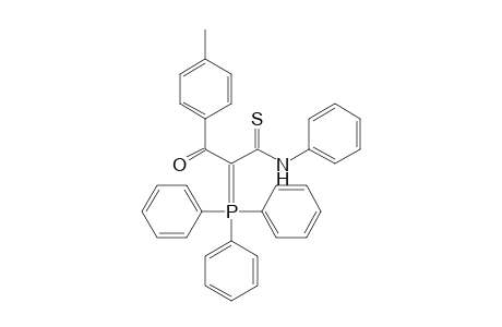 3-keto-N-phenyl-3-(p-tolyl)-2-triphenylphosphoranylidene-thiopropionamide