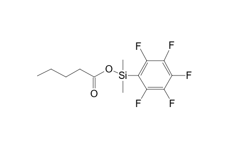 Dimethyl(2,3,4,5,6-pentafluorophenyl)silyl pentanoate