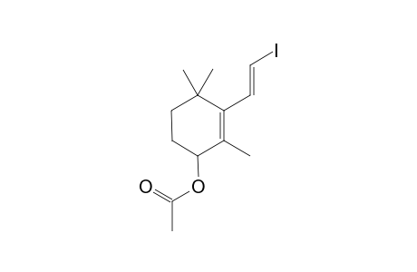 (S)-3-(2'-Iodoethen-1'-yl)-2,4,4-trimethylcyclohex-2-en-1-yl - Acetate