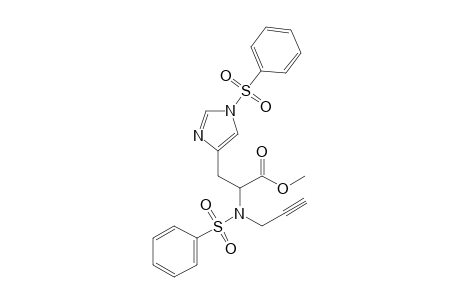 Methyl 2-(N-Phenylsulfonyl-N-propargylamino)-3-(1-phenylsulfonylimidazol-4-yl)propionate