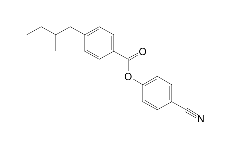 Benzoic acid, 4-(2-methylbutyl)-, 4-cyanophenyl ester