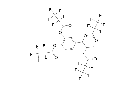 1-(3,4-Bis[(2,2,3,3,3-pentafluoropropanoyl)oxy]phenyl)-2-[(2,2,3,3,3-pentafluoropropanoyl)amino]propyl 2,2,3,3,3-pentafluoropropanoate