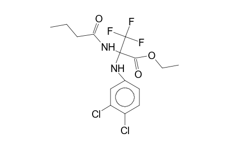 Ethyl 2-butyramido-2-(3,4-dichloroanilino)-3,3,3-trifluoropropionate