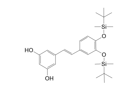 3',4'-bis[(t-Butyldimethylsilyl0oxy]-3,5-dihydroxystilbene