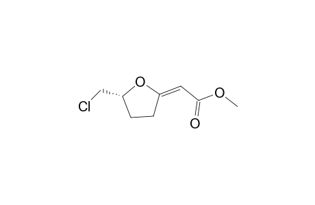 (2E)-2-[(5R)-5-(chloromethyl)-2-oxolanylidene]acetic acid methyl ester