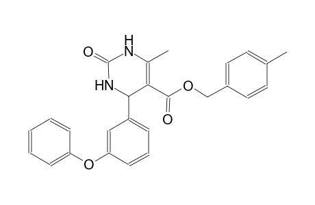 4-methylbenzyl 6-methyl-2-oxo-4-(3-phenoxyphenyl)-1,2,3,4-tetrahydro-5-pyrimidinecarboxylate