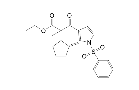 Ethyl .alpha.(.xi.)-.alpha.-Methyl-.alpha.-[(.xi.)-2-methylenecyclopentyl]-.beta.-oxo-1-(phenylsulfonyl)-1H-pyrrole-3-propanoate
