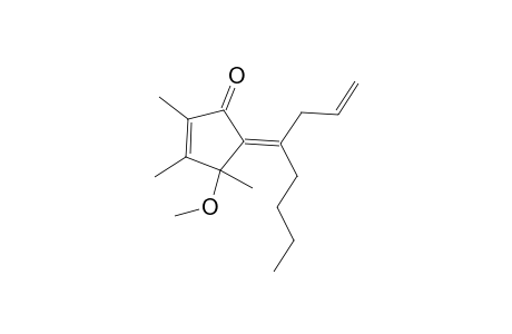 5(Z)-(1-(Allylpentylidene)-4-methoxy-2,3,4-trimethyl-2-cyclopenten-1-one