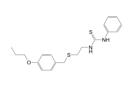 N-phenyl-N'-{2-[(4-propoxybenzyl)sulfanyl]ethyl}thiourea