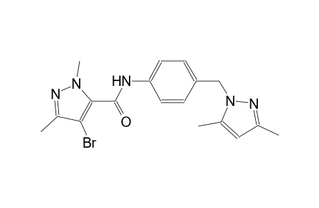 4-bromo-N-{4-[(3,5-dimethyl-1H-pyrazol-1-yl)methyl]phenyl}-1,3-dimethyl-1H-pyrazole-5-carboxamide
