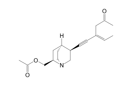 4-((1'S,2'R,4'S,5'S)-2'-Acetoxymethyl-1'-azabicyclo[2.2.2]oct-5'-yl)-(Z)-4-hexen-5-yn-2-one