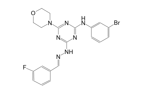 benzaldehyde, 3-fluoro-, [4-[(3-bromophenyl)amino]-6-(4-morpholinyl)-1,3,5-triazin-2-yl]hydrazone