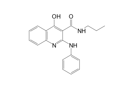 2-anilino-4-hydroxy-N-propyl-3-quinolinecarboxamide