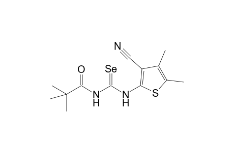 2-{3'-[(2",2"-Dimethylpropanoyl)]selenoureido}-4,5-dimethyl-thiophene-3-carbonitrile