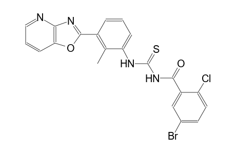 N-(5-bromo-2-chlorobenzoyl)-N'-(2-methyl-3-[1,3]oxazolo[4,5-b]pyridin-2-ylphenyl)thiourea