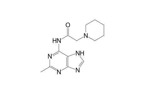2-methyl-N6-(2-piperidinoacetyl)adenine
