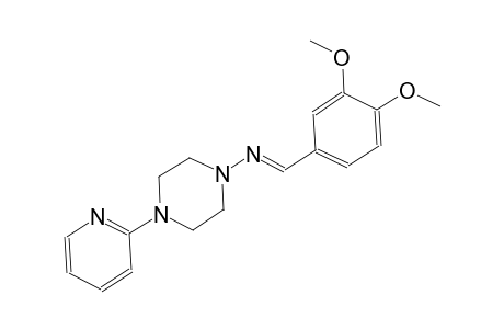 1-piperazinamine, N-[(E)-(3,4-dimethoxyphenyl)methylidene]-4-(2-pyridinyl)-