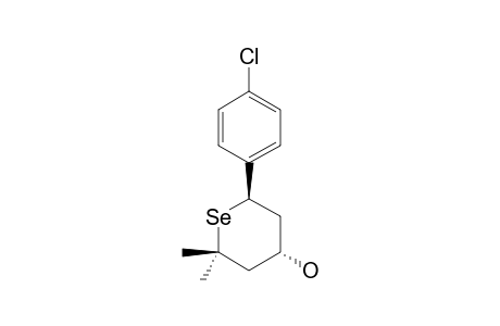 2,2-Dimethyl-cis-6-(para-chlorophenyl)-selenan-R-4-ol