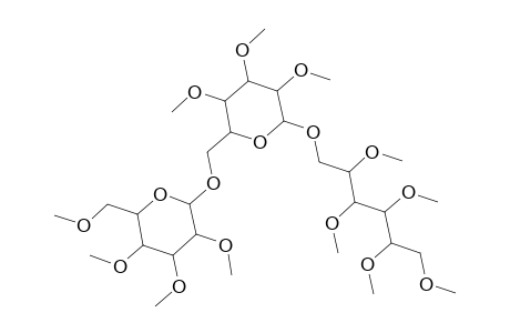 1,2,3,4,5-Penta-O-methyl-6-O-[2,3,4-tri-O-methyl-6-O-(2,3,4,6-tetra-O-methylhexopyranosyl)hexopyranosyl]hexitol