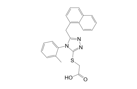 2-[[4-(2-methylphenyl)-5-(1-naphthalenylmethyl)-1,2,4-triazol-3-yl]thio]acetic acid