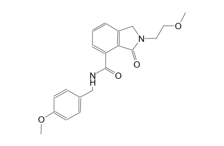 N-(4-methoxybenzyl)-2-(2-methoxyethyl)-3-oxo-4-isoindolinecarboxamide