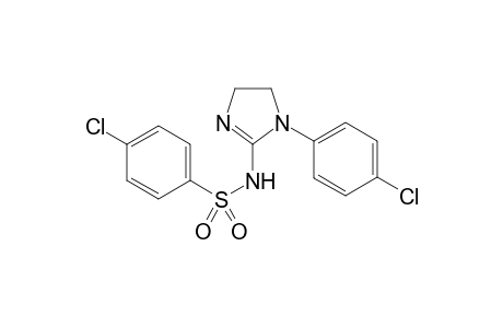 4-chloro-N-[1-(4-chlorophenyl)-4,5-dihydroimidazol-2-yl]benzenesulfonamide