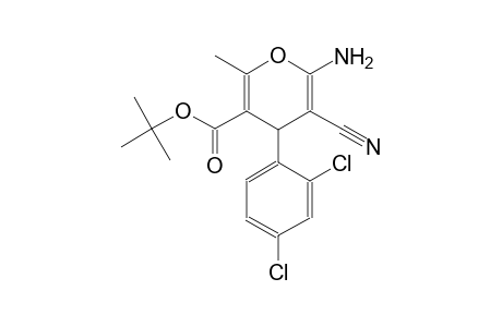 4H-pyran-3-carboxylic acid, 6-amino-5-cyano-4-(2,4-dichlorophenyl)-2-methyl-, 1,1-dimethylethyl ester