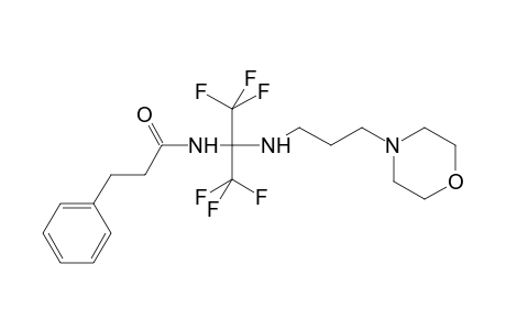 N-(1,1,1,3,3,3-hexafluoro-2-{[3-(morpholin-4-yl)propyl]amino}propan-2-yl)-3-phenylpropanamide