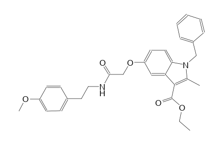 ethyl 1-benzyl-5-(2-{[2-(4-methoxyphenyl)ethyl]amino}-2-oxoethoxy)-2-methyl-1H-indole-3-carboxylate