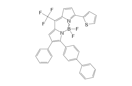 4,4-DIFLUORO-3-[(1,1-BIPHENYL)-4-YL]-2-PHENYL-5-(2-THYENYL)-8-TRIFLUOROMETHYL-4-BORA-3A,4A-DIAZA-S-INDACENE