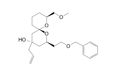 (2S,4S,6S,8S)-4-Allyl-2-(2-(benzyloxy)ethyl)-8-((methoxy)methyl)-1,7-dioxaspiro[5.5]undecan-4-ol