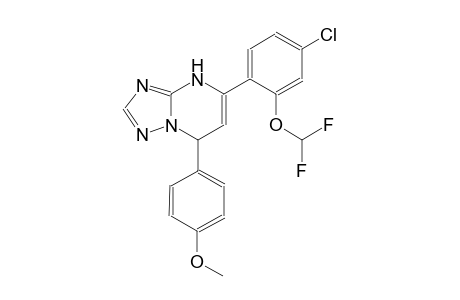 5-[4-chloro-2-(difluoromethoxy)phenyl]-7-(4-methoxyphenyl)-4,7-dihydro[1,2,4]triazolo[1,5-a]pyrimidine