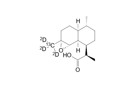 [15-13CD3]-.alpha.-Epoxy-dihydroartemisinic acid