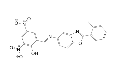 phenol, 2-[(E)-[[2-(2-methylphenyl)-5-benzoxazolyl]imino]methyl]-4,6-dinitro-