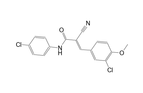 (2E)-3-(3-chloro-4-methoxyphenyl)-N-(4-chlorophenyl)-2-cyano-2-propenamide