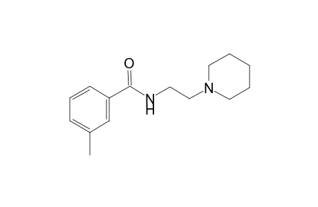 3-Methyl-N-[2-(1-piperidinyl)ethyl]benzamide